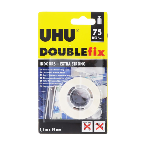 Uhu Doublefix Çift Taraflı Montaj Bandı 19Mmx1.5M (46855) - 1