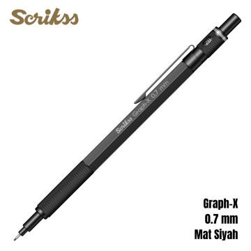 Scrikss Graph-X Metal Versatil Kalem 07 Mat Siyah - 1