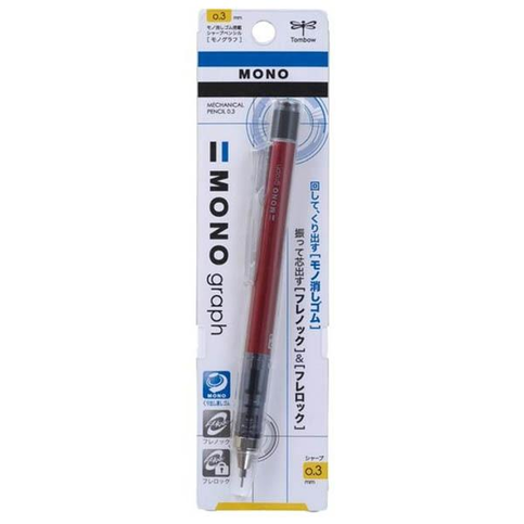 Tombow Mono Graph Versatil Kalem 03 Kırmızı Blister (131C-K) - 1