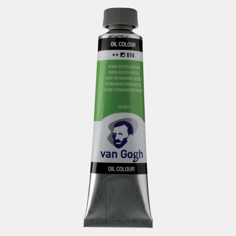 Van Gogh Yağlı Boya 614 Permanent Green Medium 40Ml (2056143) - 1