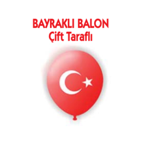 Vatan Vt-906 Baskılı Bayrak Balon 100Lü - 1