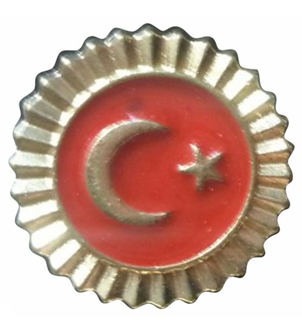 Vatan Vt605 Türk Bayraklı Rozet - 1