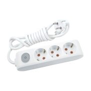 Viko 16419 Multi-Let Anahtarlı Topraklı Priz Çoklayıcı 2M 3Lü - VİKO