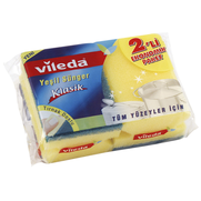 Vileda Oluklu Bulaşık Süngeri Yeşil 2Li - VİLEDA