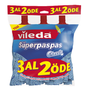 Vileda Süper Classic Yedek Paspas 3 Al 2 Öde - 1