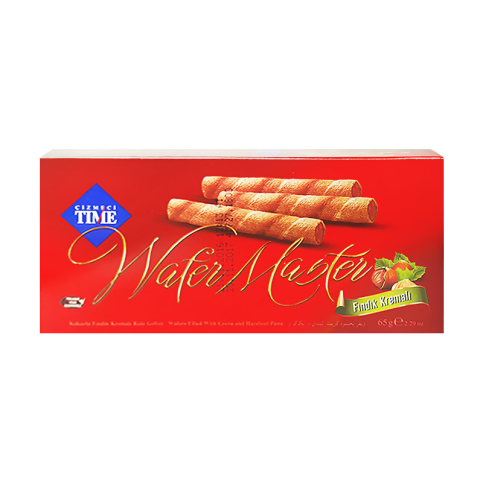 Time Wafer Master Fındık Aromalı Rulo Gofret 65Gr - 1