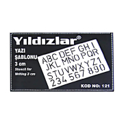 Yıldızlar 121 Yazı Şablonu 3Cm - 2